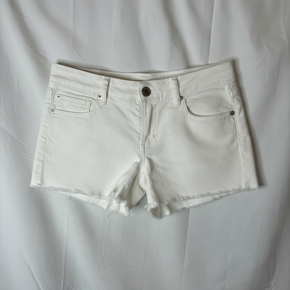 American Eagle Outfitters Cream Denim Shorts